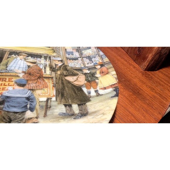 Davenport Pottery 1991, Ltd Ed "The Ice Cream Seller" Cries of London Plate VTG - Picture 9 of 16